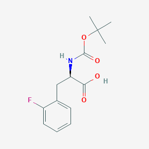 molecular formula C14H18FNO4 B558742 Boc-2-fluoro-D-phenylalanine CAS No. 114873-10-8