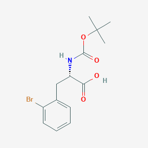 molecular formula C14H18BrNO4 B558747 BOC-PHE(2-BR)-OH CAS No. 261165-02-0