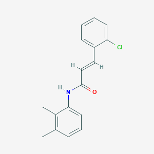 molecular formula C17H16ClNO B5587569 (E)-3-(2-chlorophenyl)-N-(2,3-dimethylphenyl)prop-2-enamide 