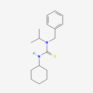 molecular formula C17H26N2S B5587882 1-Benzyl-3-cyclohexyl-1-propan-2-ylthiourea 