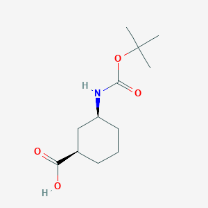 B558790 (1R,3S)-3-(tert-Butoxycarbonylamino)cyclohexanecarboxylic Acid CAS No. 222530-33-8