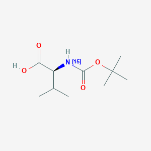 (2S)-3-methyl-2-[(2-methylpropan-2-yl)oxycarbonyl(15N)amino]butanoic acid