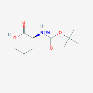 (2S)-4-Methyl-2-[(2-methylpropan-2-yl)oxycarbonyl(15N)amino]pentanoic acid