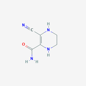 3-Cyano-1,4,5,6-tetrahydropyrazine-2-carboxamide
