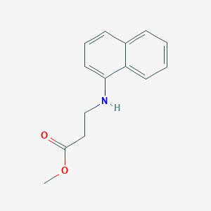 molecular formula C14H15NO2 B5588008 Methyl 3-(1-naphthylamino)propanoate 