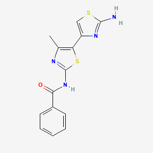 molecular formula C14H12N4OS2 B5588018 N-(2-Amino-4'-methyl-[4,5']bithiazolyl-2'-yl)-benzamide 