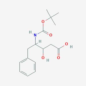 molecular formula C16H23NO5 B558804 (3S,4S)-4-T-BUTYLOXYCARBONYLAMINO-3-HYDROXY-5-PHENYL-PENTANOIC ACID CAS No. 72155-46-5