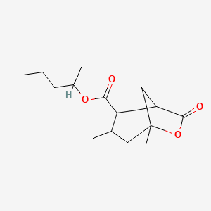 molecular formula C15H24O4 B5588128 Pentan-2-yl 3,5-dimethyl-7-oxo-6-oxabicyclo[3.2.1]octane-2-carboxylate 