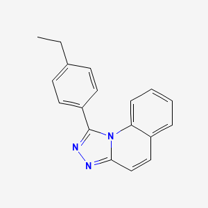 molecular formula C18H15N3 B5588173 1-(4-ethylphenyl)-[1,2,4]triazolo[4,3-a]quinoline 