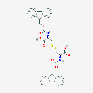 molecular formula C36H32N2O8S2 B558823 (2R,2'R)-3,3'-Disulfanediylbis(2-((((9H-fluoren-9-yl)methoxy)carbonyl)amino)propanoic acid) CAS No. 135273-01-7