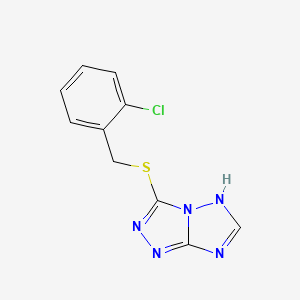 molecular formula C10H8ClN5S B5588240 2-CHLOROBENZYL (5H-[1,2,4]TRIAZOLO[4,3-B][1,2,4]TRIAZOL-3-YL) SULFIDE 