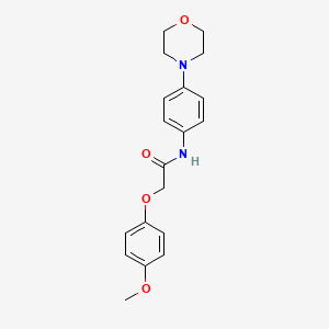 molecular formula C19H22N2O4 B5588269 2-(4-methoxyphenoxy)-N-[4-(morpholin-4-yl)phenyl]acetamide 