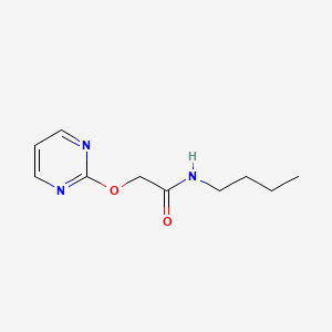molecular formula C10H15N3O2 B5588363 N-butyl-2-(pyrimidin-2-yloxy)acetamide 