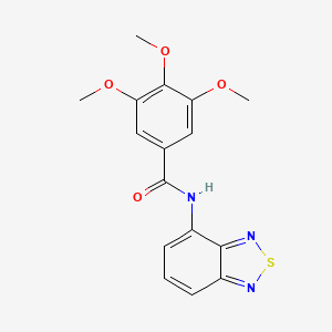molecular formula C16H15N3O4S B5588382 N-(2,1,3-benzothiadiazol-4-yl)-3,4,5-trimethoxybenzamide CAS No. 6237-38-3