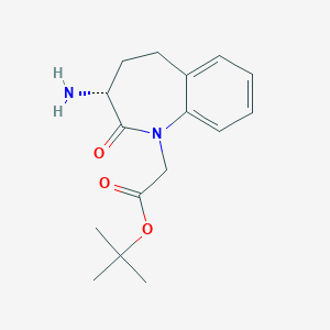 tert-butyl 2-[(3R)-3-amino-2-oxo-4,5-dihydro-3H-1-benzazepin-1-yl]acetate