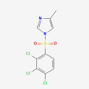 molecular formula C10H7Cl3N2O2S B5588467 4-methyl-1-(2,3,4-trichlorobenzenesulfonyl)-1H-imidazole 