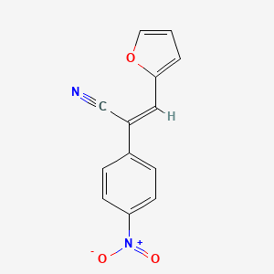 molecular formula C13H8N2O3 B5588694 (Z)-3-(furan-2-yl)-2-(4-nitrophenyl)prop-2-enenitrile 