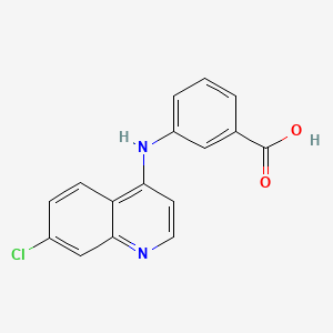molecular formula C16H11ClN2O2 B5588830 3-[(7-Chloroquinolin-4-yl)amino]benzoic acid CAS No. 50534-30-0
