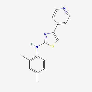 molecular formula C16H15N3S B5589064 N-(2,4-dimethylphenyl)-4-pyridin-4-yl-1,3-thiazol-2-amine 