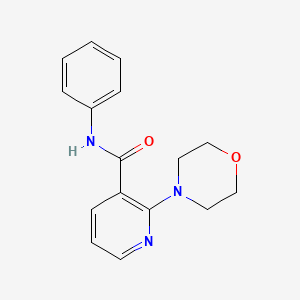 molecular formula C16H17N3O2 B5589083 2-(morpholin-4-yl)-N-phenylpyridine-3-carboxamide CAS No. 56149-34-9