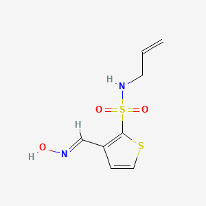 molecular formula C8H10N2O3S2 B5589293 N-allyl-3-[(hydroxyimino)methyl]-2-thiophenesulfonamide 