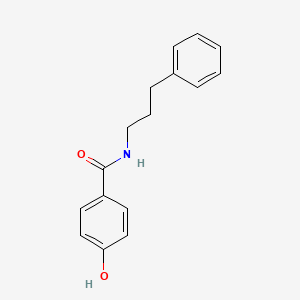 molecular formula C16H17NO2 B5589313 4-hydroxy-N-(3-phenylpropyl)benzamide 