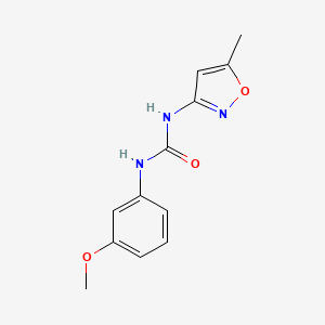 molecular formula C12H13N3O3 B5589558 1-(3-Methoxyphenyl)-3-(5-methylisoxazol-3-yl)urea 