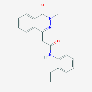 N-(2-ethyl-6-methylphenyl)-2-(3-methyl-4-oxo-3,4-dihydro-1-phthalazinyl)acetamide