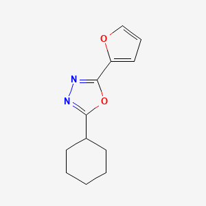 2-cyclohexyl-5-(2-furyl)-1,3,4-oxadiazole