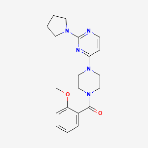 4-[4-(2-methoxybenzoyl)-1-piperazinyl]-2-(1-pyrrolidinyl)pyrimidine