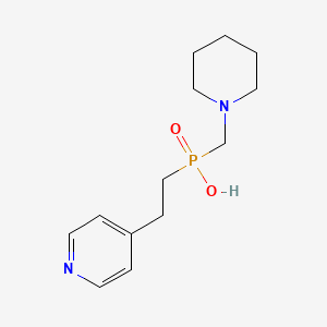 molecular formula C13H21N2O2P B5589681 piperidinomethyl[2-(4-pyridyl)ethyl]phosphinic acid 