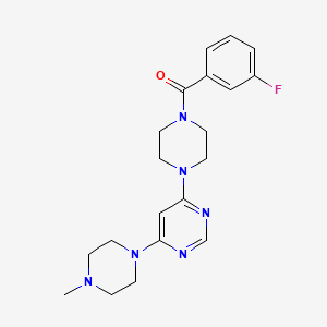 4-[4-(3-fluorobenzoyl)-1-piperazinyl]-6-(4-methyl-1-piperazinyl)pyrimidine