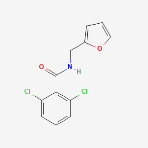 molecular formula C12H9Cl2NO2 B5589807 2,6-dichloro-N-(furan-2-ylmethyl)benzamide 