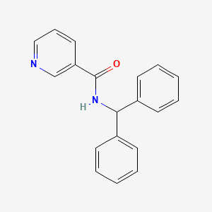 molecular formula C19H16N2O B5589834 N-(diphenylmethyl)pyridine-3-carboxamide CAS No. 10254-15-6