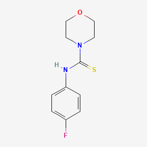 molecular formula C11H13FN2OS B5589936 N-(4-fluorophenyl)morpholine-4-carbothioamide 