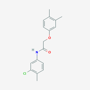 molecular formula C17H18ClNO2 B5590544 N-(3-chloro-4-methylphenyl)-2-(3,4-dimethylphenoxy)acetamide 