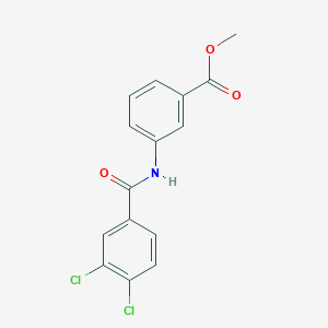 molecular formula C15H11Cl2NO3 B5590607 Methyl 3-(3,4-dichlorobenzamido)benzoate 