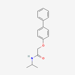 molecular formula C17H19NO2 B5590933 N-(methylethyl)-2-(4-phenylphenoxy)acetamide 