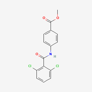 molecular formula C15H11Cl2NO3 B5590939 METHYL 4-(2,6-DICHLOROBENZAMIDO)BENZOATE 