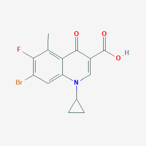 7-Bromo-1-cyclopropyl-6-fluoro-5-methyl-4-oxo-1,4-dihydroquinoline-3-carboxylic acid