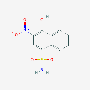 molecular formula C10H8N2O5S B5591103 4-Hydroxy-3-nitronaphthalene-1-sulfonamide 