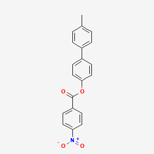 molecular formula C20H15NO4 B5591190 [4-(4-Methylphenyl)phenyl] 4-nitrobenzoate 
