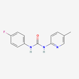 molecular formula C13H12FN3O B5591507 1-(4-Fluorophenyl)-3-(5-methylpyridin-2-yl)urea 