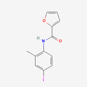 molecular formula C12H10INO2 B5591863 N-(4-iodo-2-methylphenyl)furan-2-carboxamide 