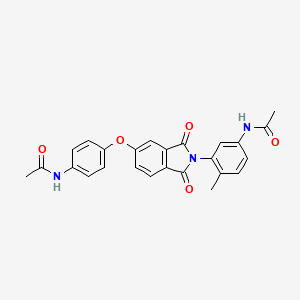 molecular formula C25H21N3O5 B5592004 N-[4-[2-(5-acetamido-2-methylphenyl)-1,3-dioxoisoindol-5-yl]oxyphenyl]acetamide 