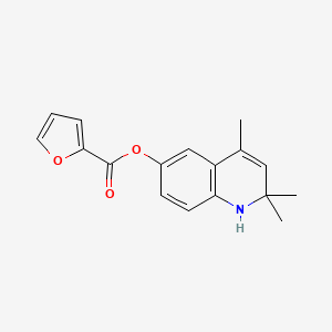 molecular formula C17H17NO3 B5592062 (2,2,4-trimethyl-1H-quinolin-6-yl) furan-2-carboxylate 