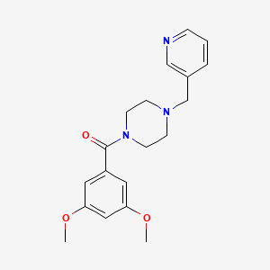 molecular formula C19H23N3O3 B5592133 (3,5-DIMETHOXYPHENYL)[4-(3-PYRIDYLMETHYL)PIPERAZINO]METHANONE 