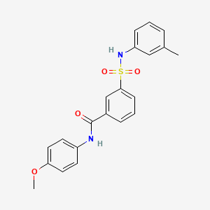 molecular formula C21H20N2O4S B5592356 N-(4-methoxyphenyl)-3-[(3-methylphenyl)sulfamoyl]benzamide 