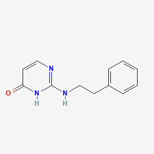 molecular formula C12H13N3O B5592377 2-(phenethylamino)pyrimidin-4(3H)-one 