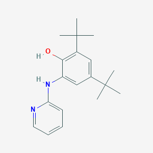 molecular formula C19H26N2O B5592608 2,4-DI-TERT-BUTYL-6-[(PYRIDIN-2-YL)AMINO]PHENOL 
